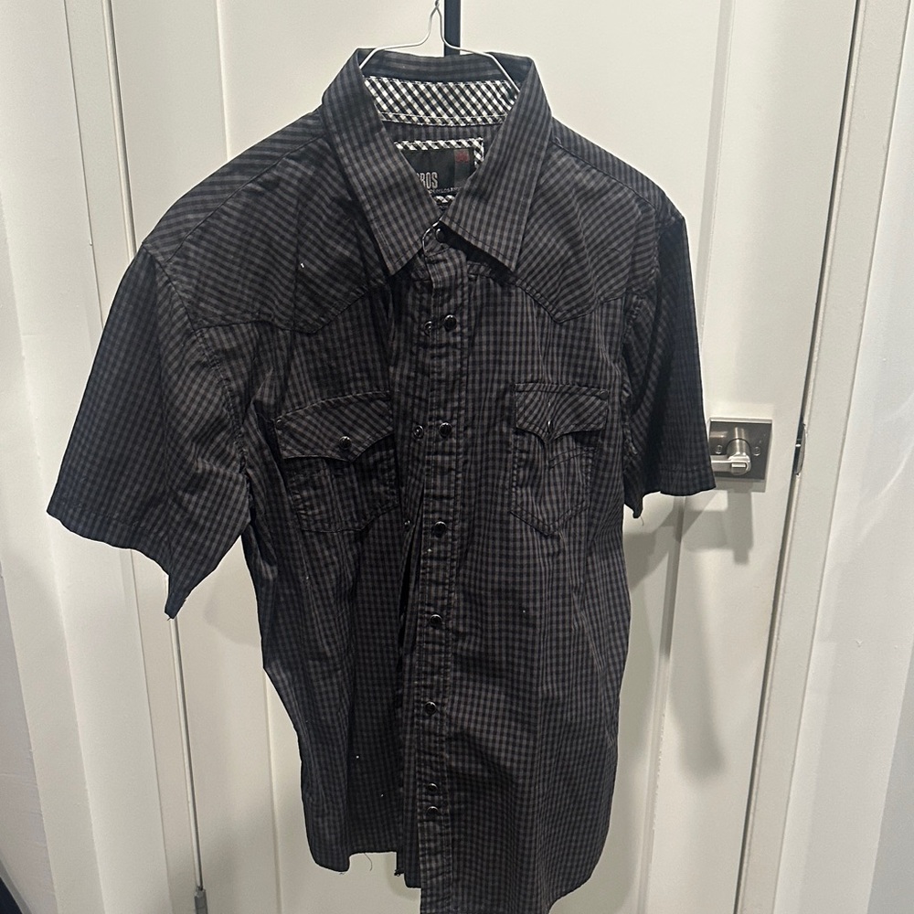 Micros Monochrome Plaid Shirt